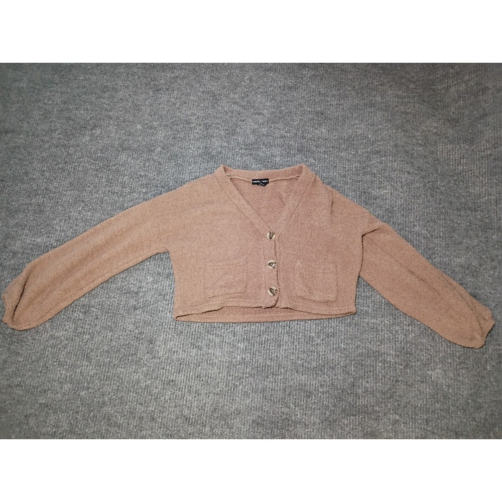Streetwear Society Women's Buttoned Brown Cardigan Size Medium